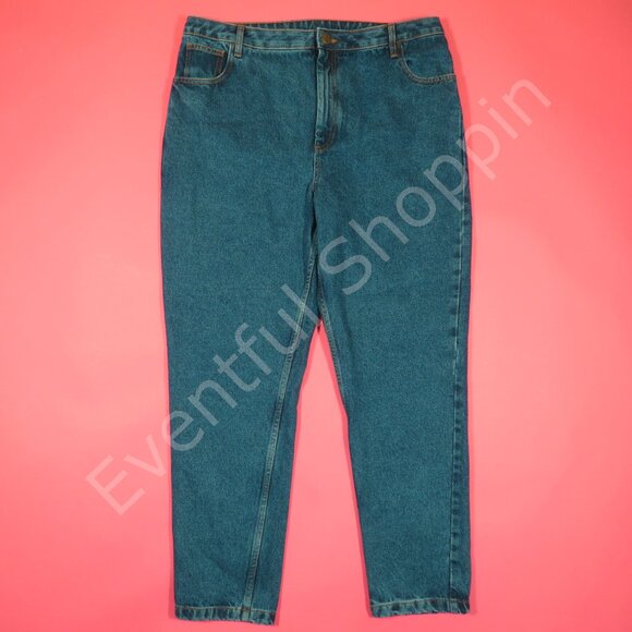 Lucy & Yak Jeans Unisex 36 Blue Dana Mom Jeans High Waist Plus Organic Denim - Picture 2 of 6